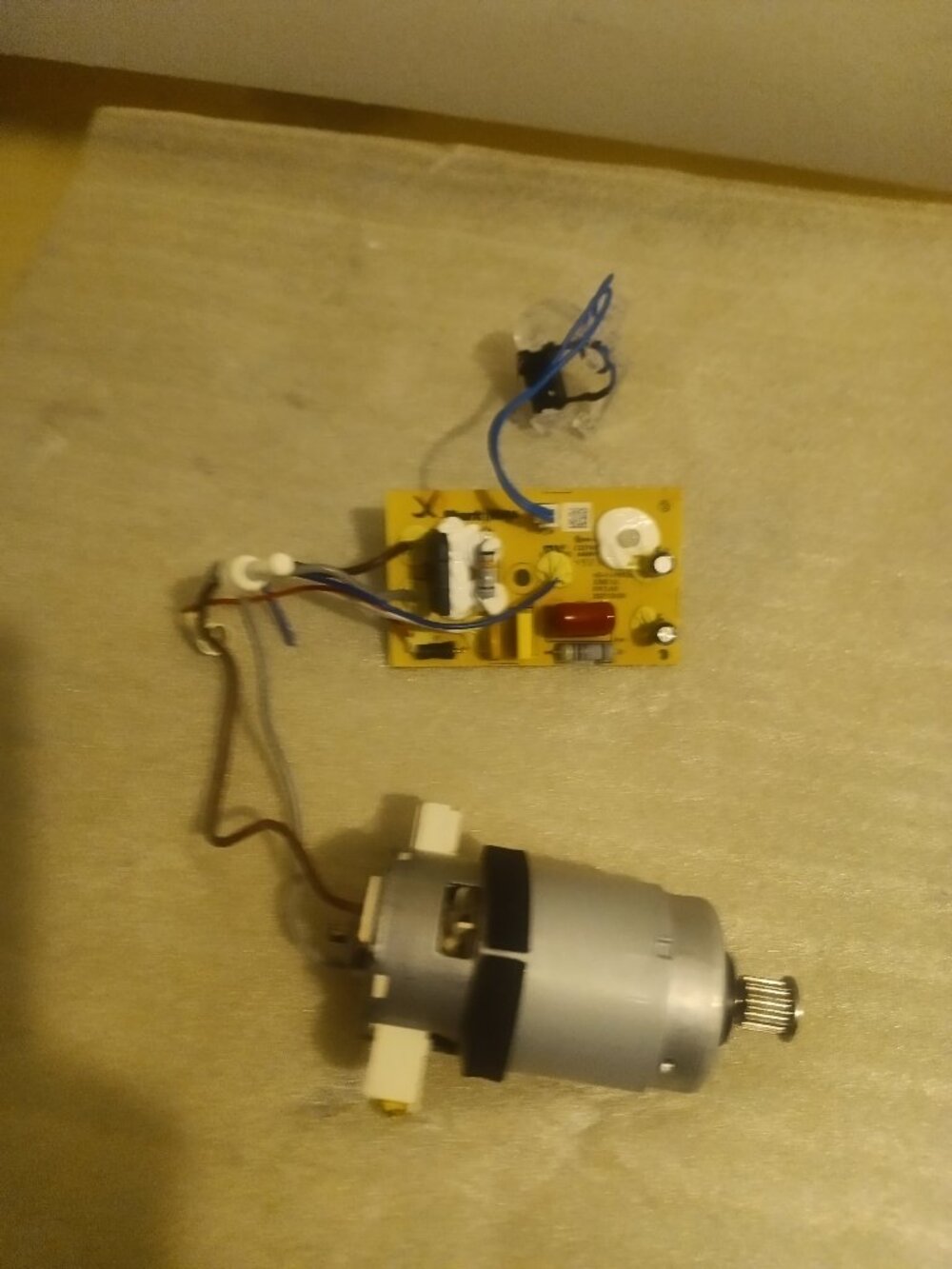 Shark ZU51 ZU55 ZU60 ZU62 NV150 NV255 Vacuum Nozzle Motor with CIRCUIT BOARD